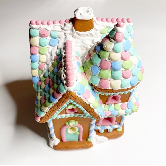 Vintage Gingerbread House Painted Christmas Decor